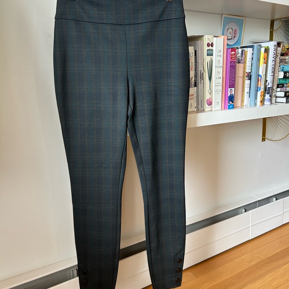 Reitmans Dark Navy Checkered Leggings
